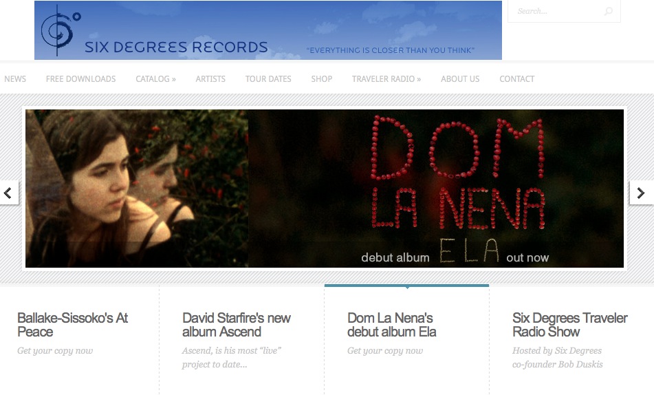 Six Degrees Record’s launches new website